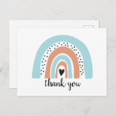 ハッピーバースデーレインボーブルーピーチ ポストカード (正面/裏面)