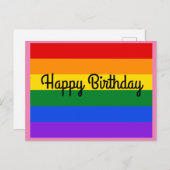 ハッピーバースデーレインボー #1 ポストカード (正面/裏面)