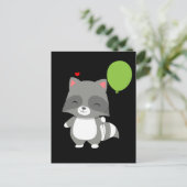 ハッピーバースデーレッキューン少年少女バルーンゴミパンダ ポストカード (スタンド正面)