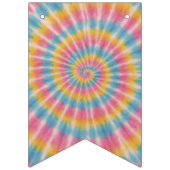 ハッピーバースデーレッツグルーヴ絞り染め バンティングフラッグ (第1の旗)