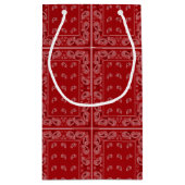 ハッピーバースデーレッドカウボーイブーツ&バンドナ スモールペーパーバッグ (裏面)