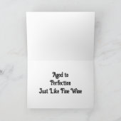 ハッピーバースデーレッドワインボトルカスタマイズ カード (内部)