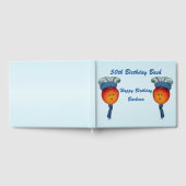 ハッピーバースデーレディエレガントアップルヘッドハファンシーット ゲストブック (全面)