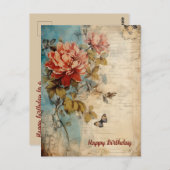 ハッピーバースデーレディグランジフローラ20 ポストカード (正面/裏面)