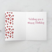 ハッピーバースデーレディ カード (内部)