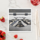 ハッピーバースデーレトロタイプライター スタンダードランチョンナプキン (インサイチュ)