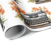 ハッピーバースデーレトロタイプライター ラッピングペーパー (ロールコーナー)