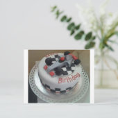 ハッピーバースデーレーシングカー ポストカード (スタンド正面)