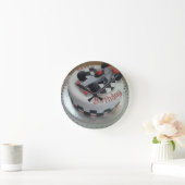 ハッピーバースデーレーシングカー ラウンド壁時計 (ホーム)