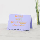 ハッピーバースデーログオンのグリーティングカード カード (裏面)