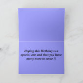 ハッピーバースデーログオンのグリーティングカード カード (内部)