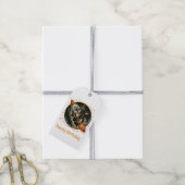 ハッピーバースデーロケット船ブルフランスのドッグ ギフトタグ (より糸付き)