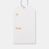 ハッピーバースデーロケット船ブルフランスのドッグ ギフトタグ (裏面)