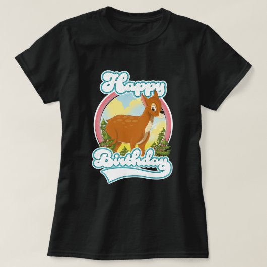 ハッピーバースデーロゴ Tシャツ (デザイン正面)