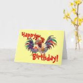 ハッピーバースデーロスターズバイシャロンシャーペ カード (黄色い花)