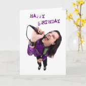 ハッピーバースデーロックスター カード (黄色い花)