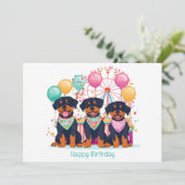 ハッピーバースデーロットワイラードッグズアットアザカーニバル カード (スタンド正面)