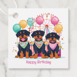 ハッピーバースデーロットワイラードッグズアットアザカーニバル フェイバータグ