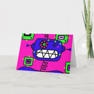 ハッピーバースデーロボット カード