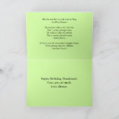 ハッピーバースデーロマンティックレッドローズカード カード (内部)