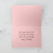 ハッピーバースデーローズブド カード (内部)