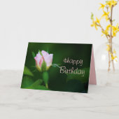 ハッピーバースデーローズブド カード (黄色い花)