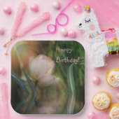 ハッピーバースデーロータスリフレクション ペーパープレート (パーティー)