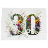 ハッピーバースデーワイルドフラワーズハッピーバースデー ラージペーパーバッグ (裏面)