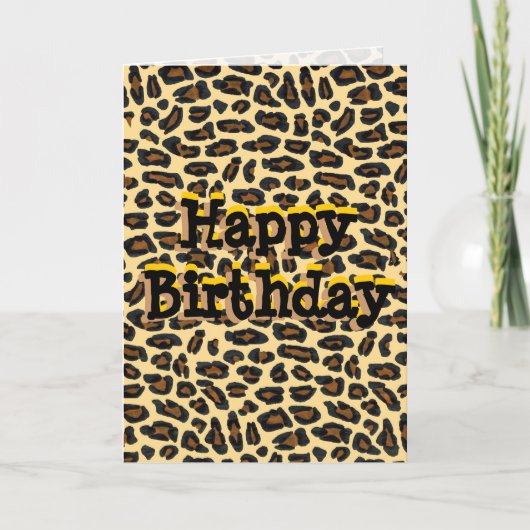 ハッピーバースデーワイルドマン カード (正面)