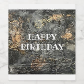 ハッピーバースデーワインボトルラベル ワインラベル (シングルラベル)