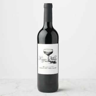 ハッピーバースデーワインラベル（米国） ワインラベル