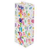 ハッピーバースデーワイン ワインギフトバッグ (正面アングル)