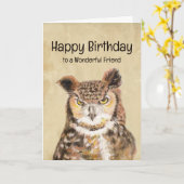 ハッピーバースデーワンダートフレンドステイサシー カード (黄色い花)