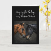 ハッピーバースデーワンダートー夫の馬 カード (黄色い花)