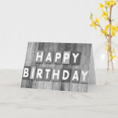 ハッピーバースデーワードクラウドカード カード (黄色い花)