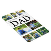 ハッピーバースデーワールドの最高のパパ8写真 マグネット (右側)