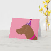 ハッピーバースデーヴィツラガール カード (黄色い花)