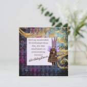 ハッピーバースデーヴィンテージクイーンフェアリー カード (スタンド正面)