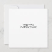 ハッピーバースデーヴィンテージクイーンフェアリー カード (裏面)