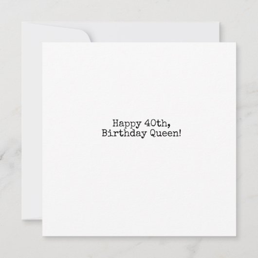 ハッピーバースデーヴィンテージクイーンフェアリー カード (裏面)