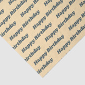 ハッピーバースデーヴィンテージシンプルレトロ黄 薄葉紙 (詳細)