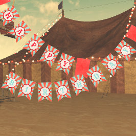 ハッピーバースデーヴィンテージ回路 バンティングフラッグ