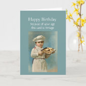 ハッピーバースデーヴィンテージ好きだから カード (黄色い花)