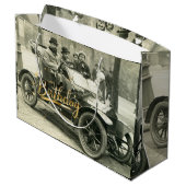 ハッピーバースデーヴィンテージ旧車と人 ラージペーパーバッグ (裏面アングル)