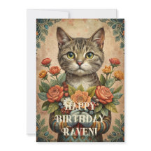 ハッピーバースデーヴィンテージ猫