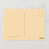 ハッピーバースデーヴィンテージ開花ポット葉書 ポストカード (裏面)