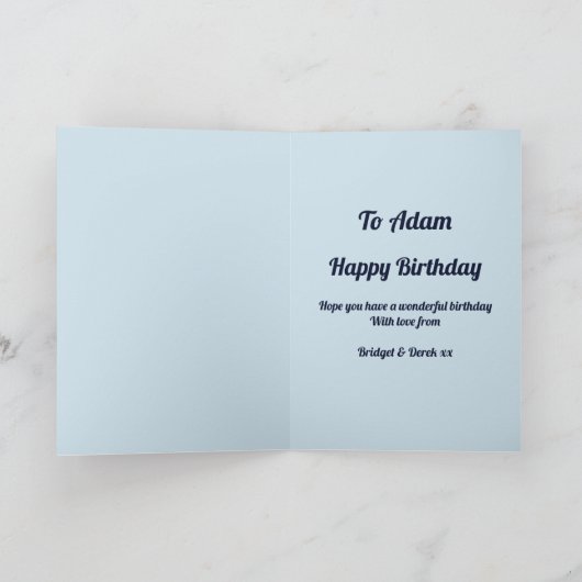 ハッピーバースデー不動産仲介業者不動産代理店不動産おもしろい カード (内部)