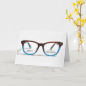 ハッピーバースデー両焦点グラス カード (黄色い花)