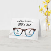 ハッピーバースデー両焦点 カード (黄色い花)