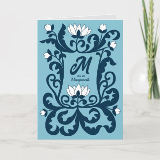 ハッピーバースデー中世フローラレターフレームCC1283 カード